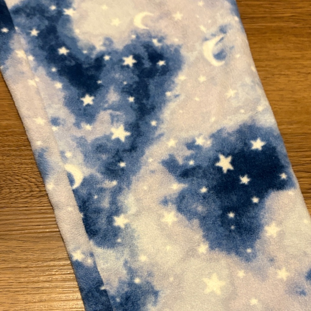 Cuddl Duds Blue and White Starry Pajama Pants - Picture 2 of 3